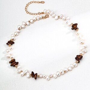 ✨ Artisan Original Design Freshwater Pearl & Czech Glass Necklace | S925 ✨
